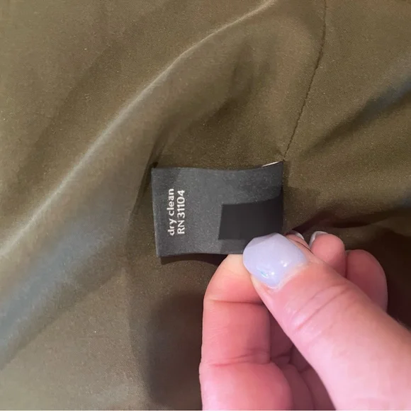 Limited Olive Green Women's Faux Suede Open Duster Jacket Plus Size 18 - Picture 7 of 7